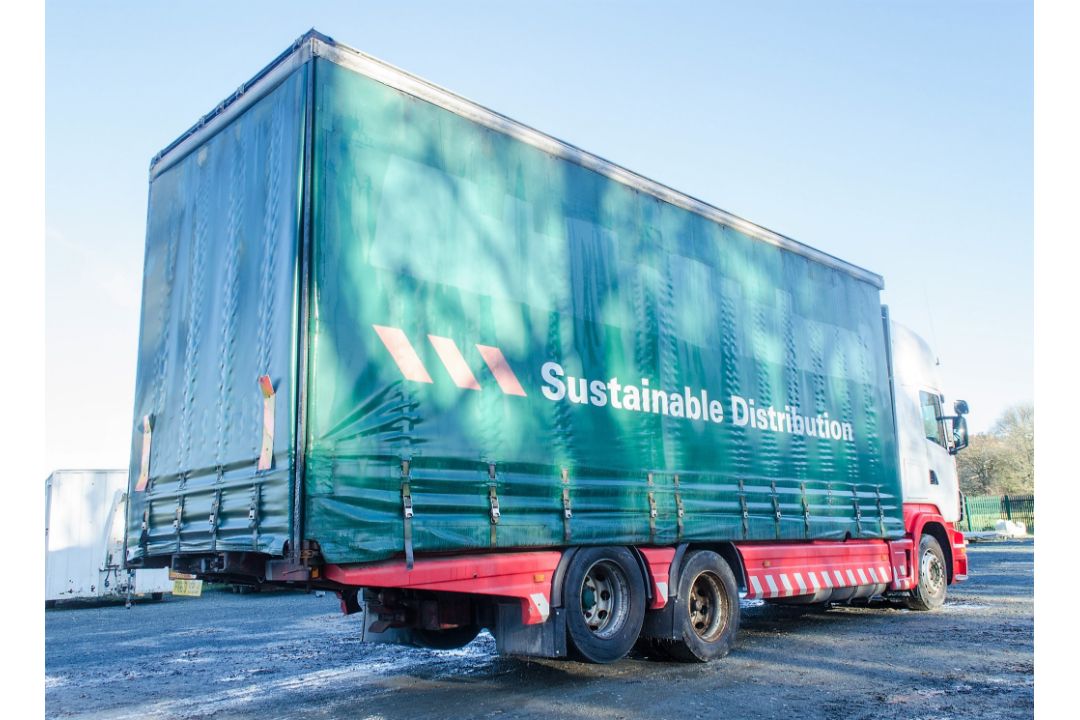 Scania R440 Topline 6 x 2 26 tonne curtain sided draw bar lorry Registration number: PK60 SZJ Date - Image 4 of 25