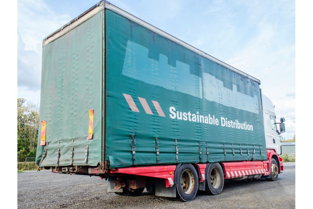 Scania R440 Topline 26 tonne 6 x 2 curtain sided draw bar lorry Registration Number: PK60 SYV Date - Image 3 of 19