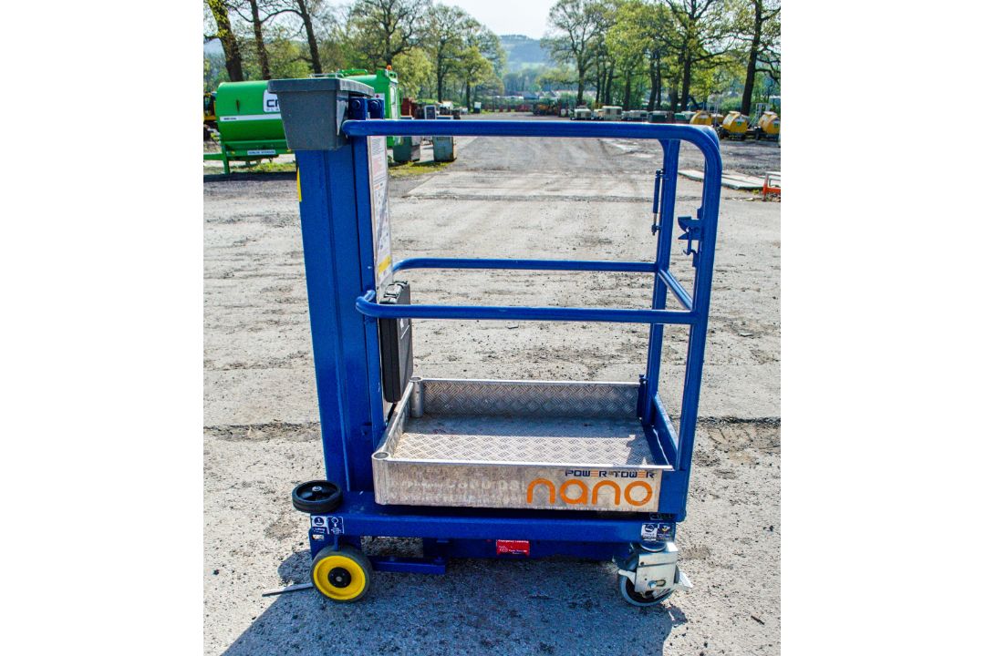 Power Tower Nano SP battery electric vertical mast access platform S/N: 20600914C Nano-05 - Image 6 of 10
