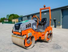 Hamm HD12 double drum ride on roller Year: 2014 S/N: H2005130 Recorded Hours: 1185 A633797