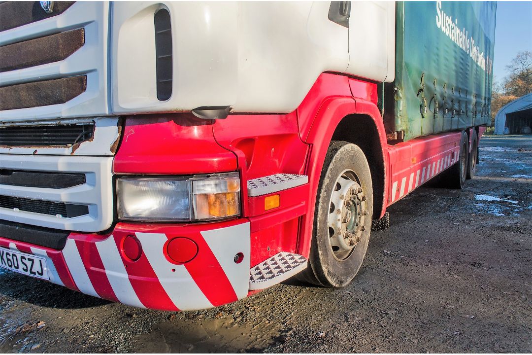 Scania R440 Topline 6 x 2 26 tonne curtain sided draw bar lorry Registration number: PK60 SZJ Date - Image 9 of 25