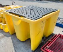 Plastic drum platform