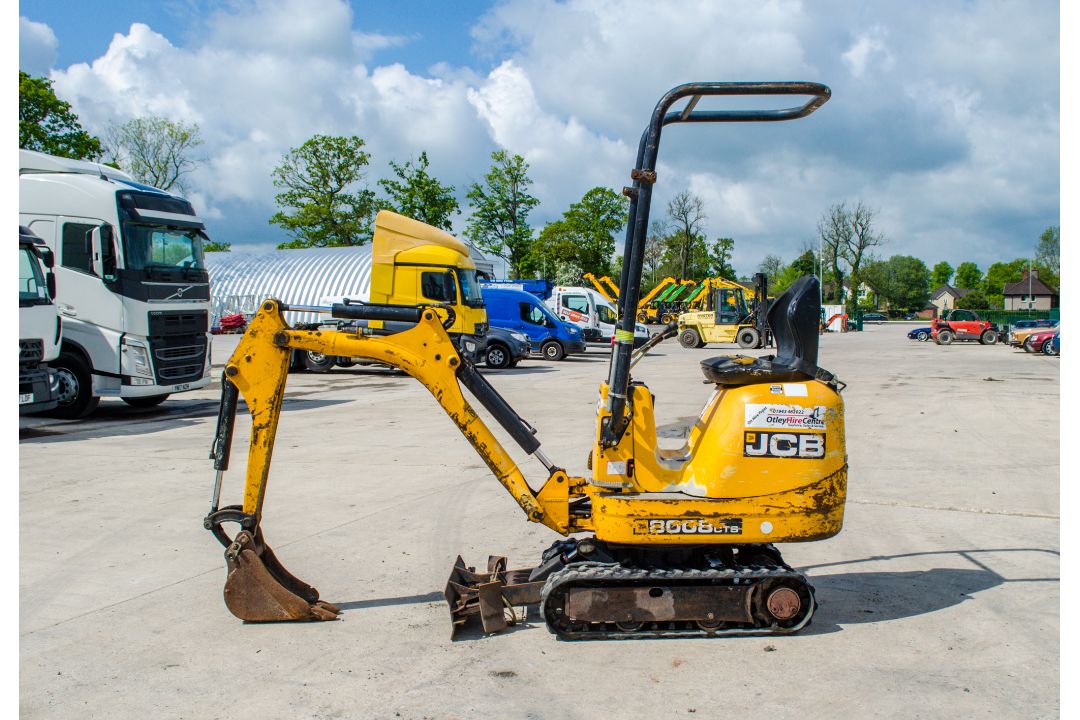 JCB 8008 CTS 0.8 tonne rubber tracked micro excavator Year: 2013 S/N: 00764635 Recorded Hours: - Image 7 of 17