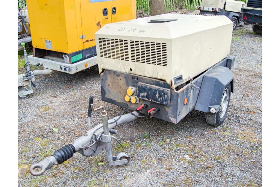 Doosan 726E diesel driven mobile air compressor / generator Year: 2015 S/N: 108617 Recorded hours: - Image 1 of 7