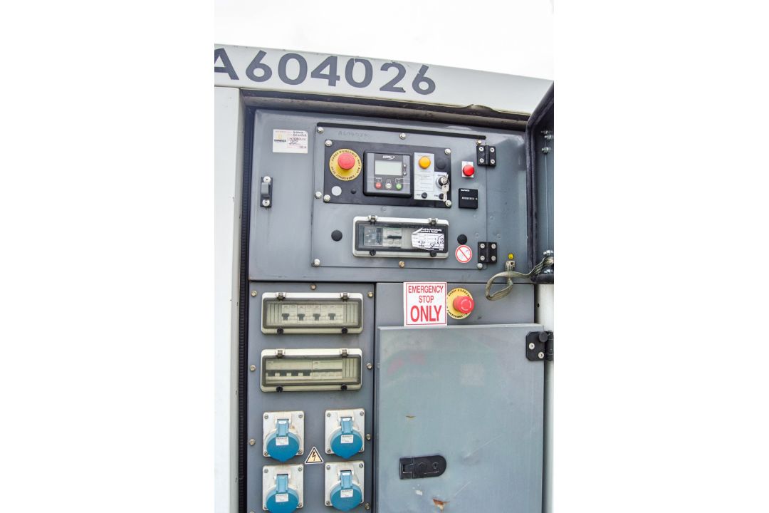 SDMO R66 60 kva diesel driven trailer mounted mobile generator Recorded hours: 12210 A604026, - Image 3 of 8