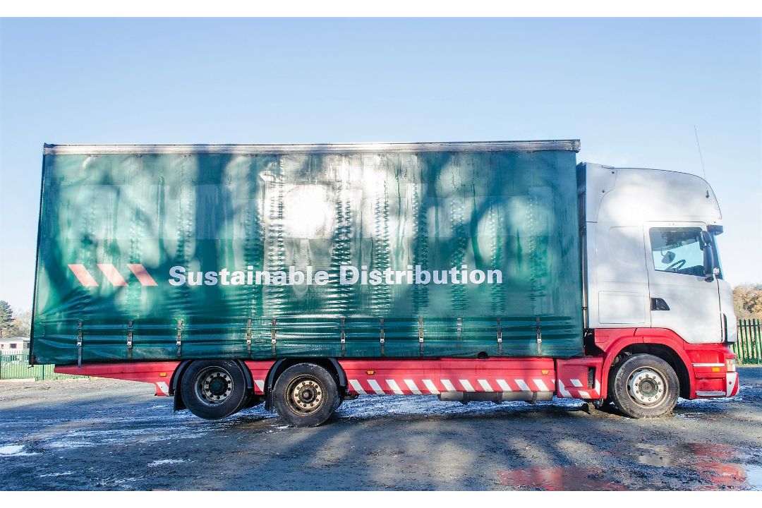 Scania R440 Topline 6 x 2 26 tonne curtain sided draw bar lorry Registration number: PK60 SZJ Date - Image 8 of 25