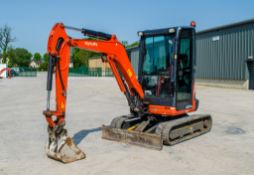 Kubota U27-4 2.7 tonne rubber tracked mini excavator Year: 2016 S/N: 58743 Recorded Hours: 3288