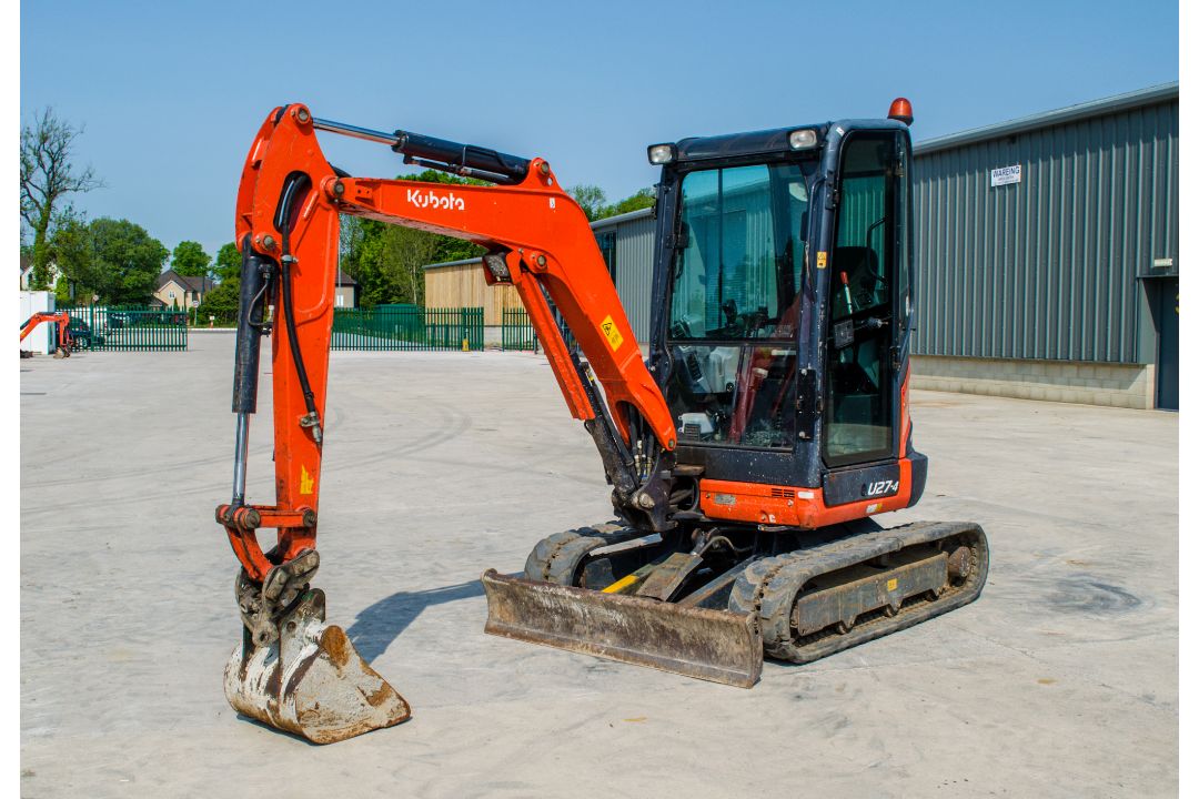 Kubota U27-4 2.7 tonne rubber tracked mini excavator Year: 2016 S/N: 58743 Recorded Hours: 3288 - Image 1 of 21