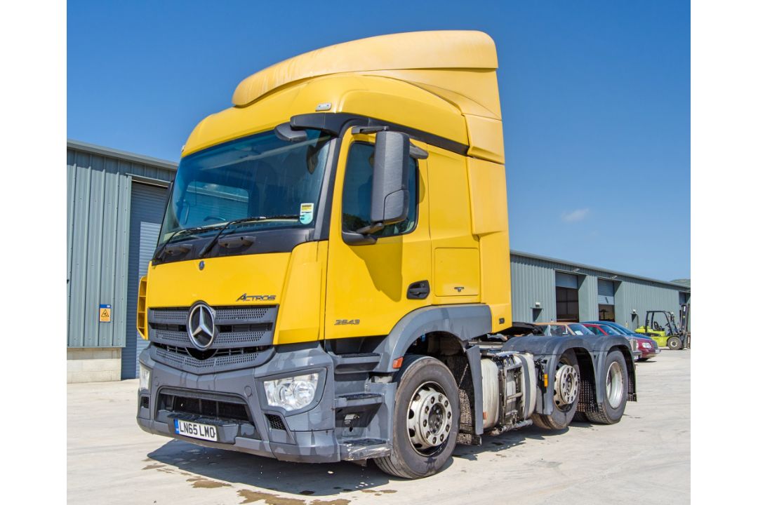 Mercedes Benz Actros 2543 Bluetech 6 6x2 tractor unit Registration Number: LN65 LMO Date of - Image 1 of 29
