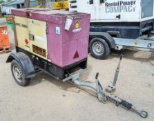 Arc Gen Denyo DCA-25 ESEK 20 kva diesel driven mobile generator Year: 2008 S/N: 3817566 Recorded