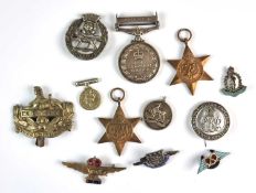 An assorted collection of medals and badges to include General Service Medal 1962-2007 awarded to 