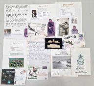 The DambustersA small collection of signatures, letters and ephemera etc. relating to various crew