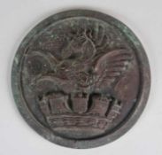 Royal Navy bronze ship's tompion for HMS St. Vincent