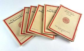 Journal of the Society for Army Historical Research. A broken run of approximately 235 different