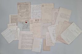 Military Autographs. A large accumulation of signed cards, letters and photographs.
