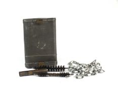 A German K98 rifle cleaning kit manufactured by G. Appel, dated 1938 and further impressed '7/134