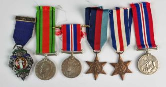 WW2 - Five medals and a Dental Society badge