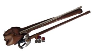 Royal Engineers attributed group of medals and a sword (Sgt. Major A.J Sanford)