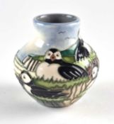 Moorcroft 'Puffins' vase