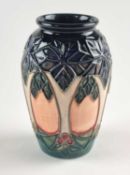 A small Moorcroft 'Cluny' vase
