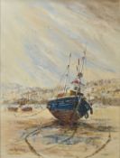 Wyn Appleford (1923-2016) Beached Fishing Boats