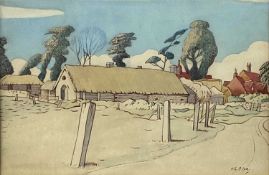 Harry Epworth Allen PS (1894-1958) Gloucester Cottage