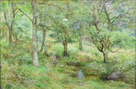 Edward Steel II Harper (1878-1951) Summers feet in tender Llanbedr Wales