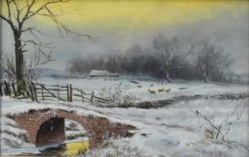 Three Landscapes featuring Countryside Streams, including circle of Joseph Farquharson