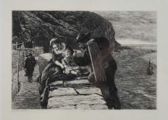 James Clarke Hook (1819-1907) Two Prints, and two prints after Hokusai