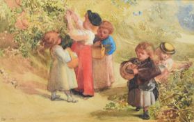 Lady Louisa Beresford (1818-1891) Picking Blackberries