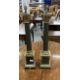 Lighting: 20th cent. Reproduction brass Corinthian column table lamps, a pair. Height 28½ins. (A/F) - Image 1 of 3