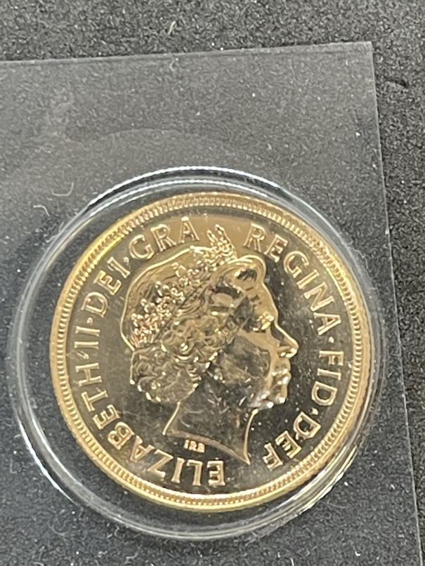 Coins/Numismatics: Elizabeth II Golden Jubilee 2002 sovereign B/U - Image 4 of 5