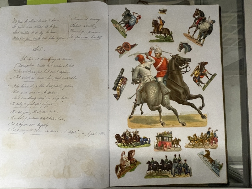19th cent. Ephemera: Victorian scrapbook/journal dated 1879 sixty pages of miscellaneous scraps with - Image 8 of 9