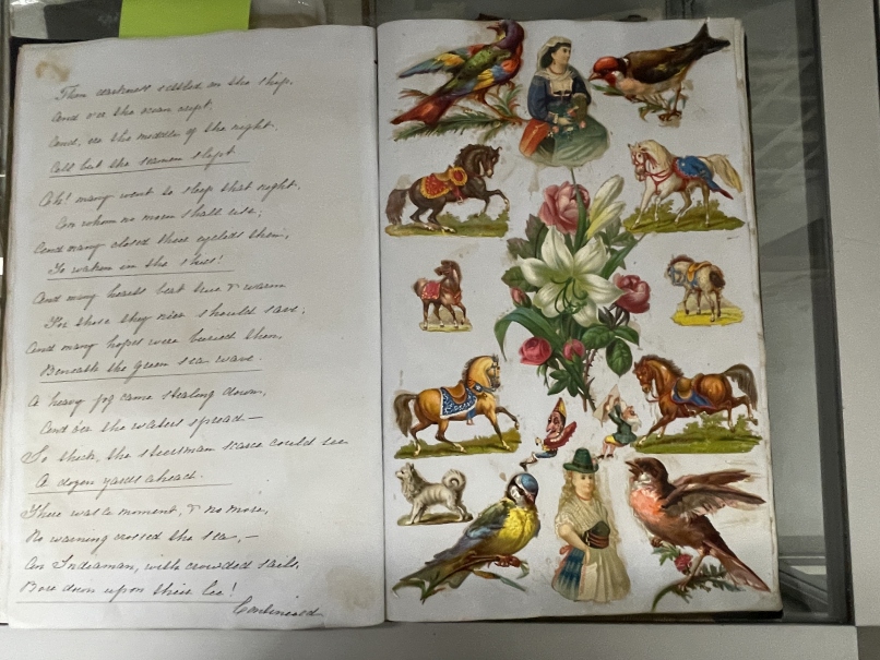 19th cent. Ephemera: Victorian scrapbook/journal dated 1879 sixty pages of miscellaneous scraps with - Image 5 of 9