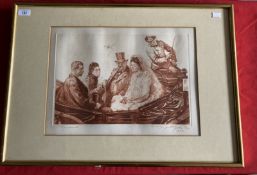 Walter William Burgess (1856-1908): Etching, Chelsea Old Church, framed and glazed. 6½ins. x 10½ins.