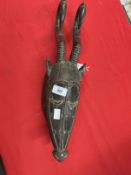 Tribal Art: Antelope mask.