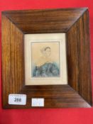 19th cent. English School: Label on reverse 'Portrait of Susan Stenner. Painted by John Dempsey