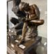 19th cent. Bronze statue Spinario after Ferdinand Barbedienne (1810-1892) signed F. Barbedienne - Image 2 of 5