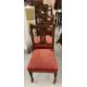 Edwardian mahogany dining chairs with carved backs and turned front supports terminating in castors. - Image 1 of 3