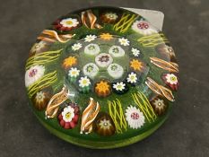 The Mavis and John Wareham Collection: Paperweights: Paul Ysart three concentric rings and central