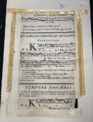 Music manuscript page of the Easter Mass In Dominic's, Tempore Paschali, page 782, double sided,