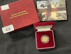 Coins/Numismatics 2007 Gold Half Sovereign proof, boxed.
