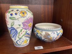 The Mavis and John Wareham Collection: Carter Stabler Adams 'Traditional' bowl 1928-1934 red