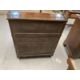 Regency Rosewood chiffonier, the top with brass inlay & turned gilt brass columns supporting a shelf - Image 4 of 4