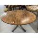 Early 19th cent. Mahogany dining table with two flaps on a vase shaped column and 4 splay reeded - Image 2 of 2