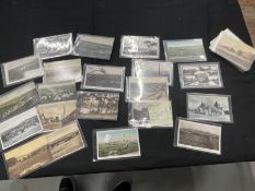 Postcards/WWI/Local Interest: Selection of forty cards depicting Bulford Camp and village,