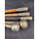 Militaria: Swagger sticks. Group of five with white metal pommels embossed Lancashire Regiment, - Image 2 of 2