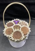 Fashion: Lulu, Guinness limited edition of 500, 2005 Guinness Chocolate Box bag, the circular bag is