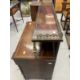 Regency Rosewood chiffonier, the top with brass inlay & turned gilt brass columns supporting a shelf - Image 2 of 4