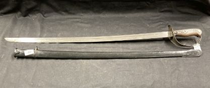 Militaria: Type 32 model 1899 Japanese NCO/Police sword, this example is the second pattern known as